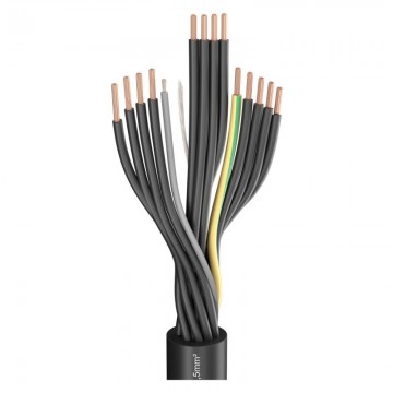 Cáp nguồn Sommer SC-Atrium Flex; 13 x 2,50 mm², màu đen